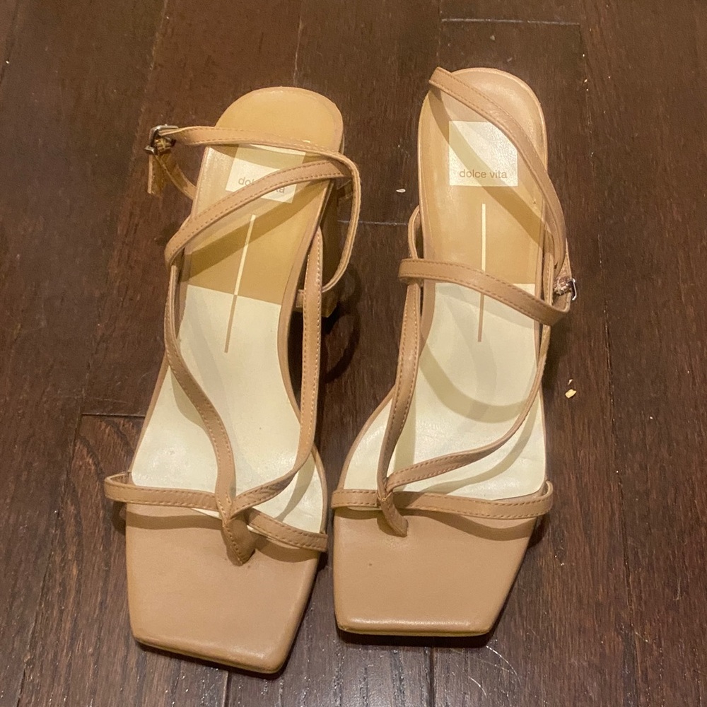 Dolce Vita Tan Strappy Heels